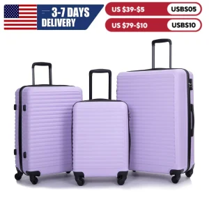 3 Piece Hardside Luggage Set Hardshell