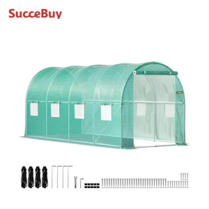 Walk-in Tunnel Greenhouse Galvanized Frame