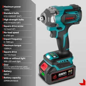 Brushless Electric Impact Wrench  For Makita Battery Pin