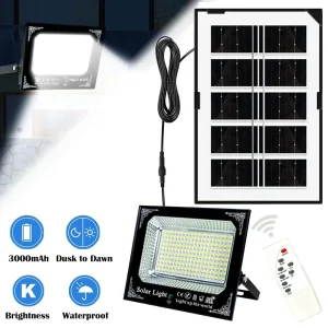 500W Large Battery Solar Panels LED Floodlight